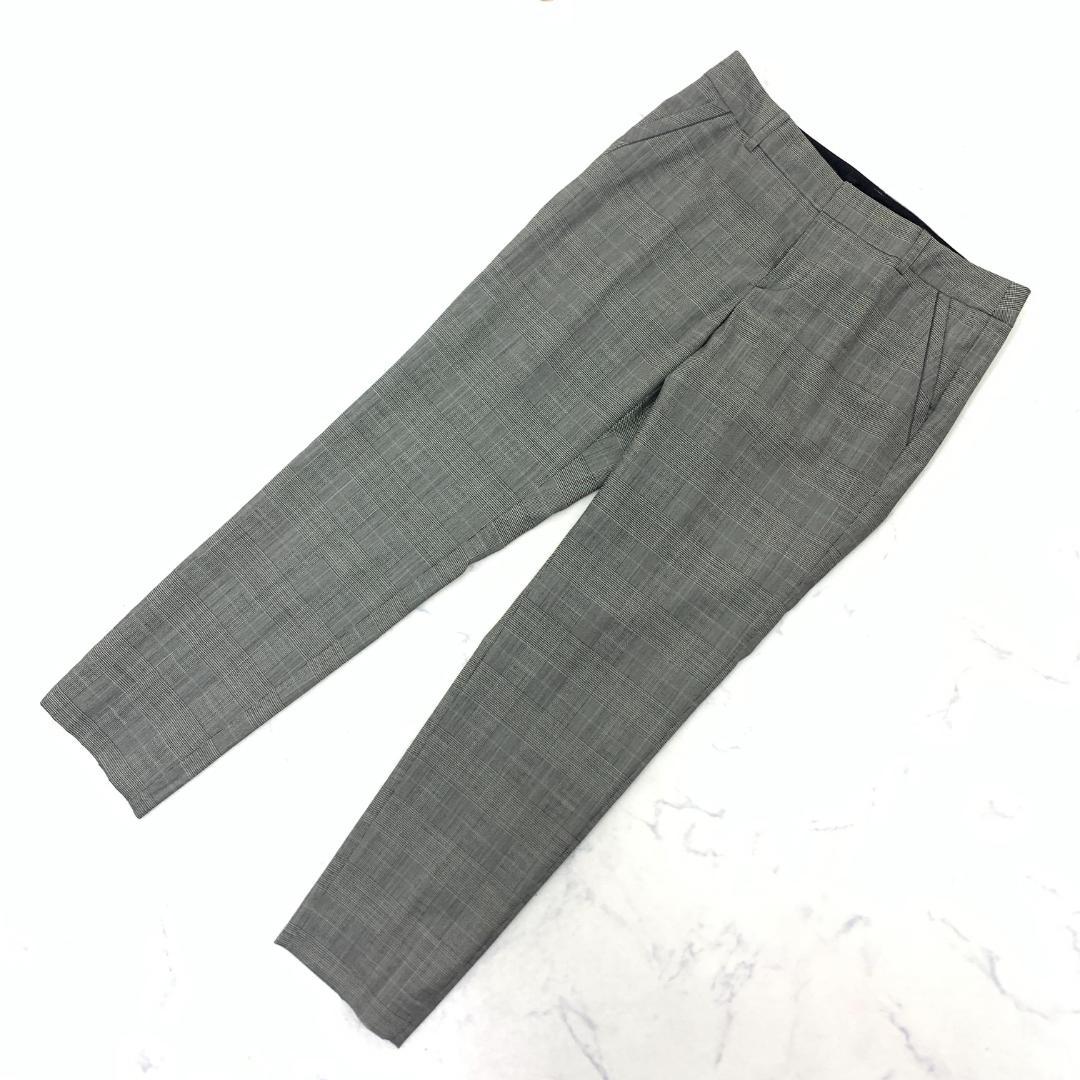 LA8299 新品タグ付 インディヴィ パンツスーツ グレー ウール 38 40