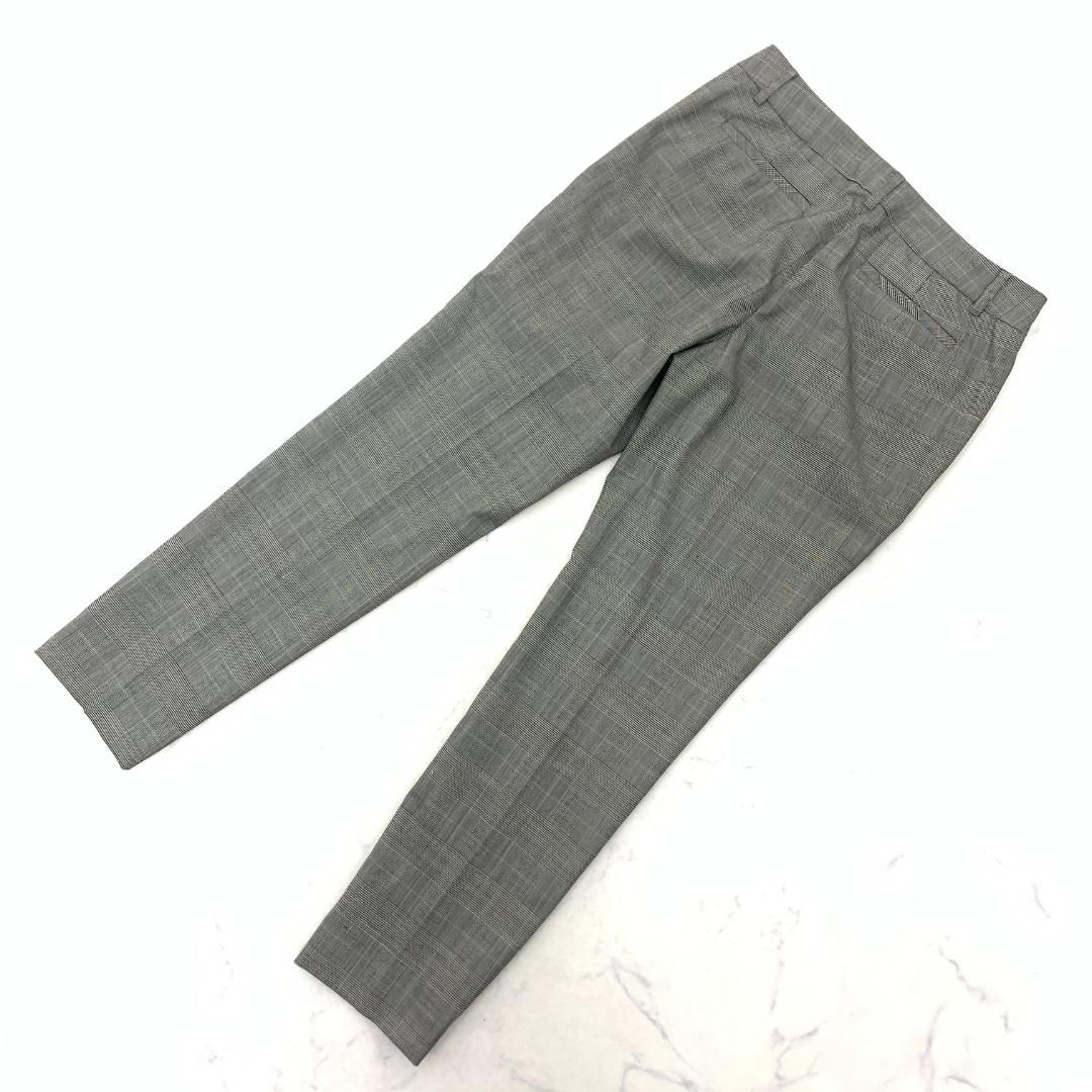 LA8299 新品タグ付 インディヴィ パンツスーツ グレー ウール 38 40