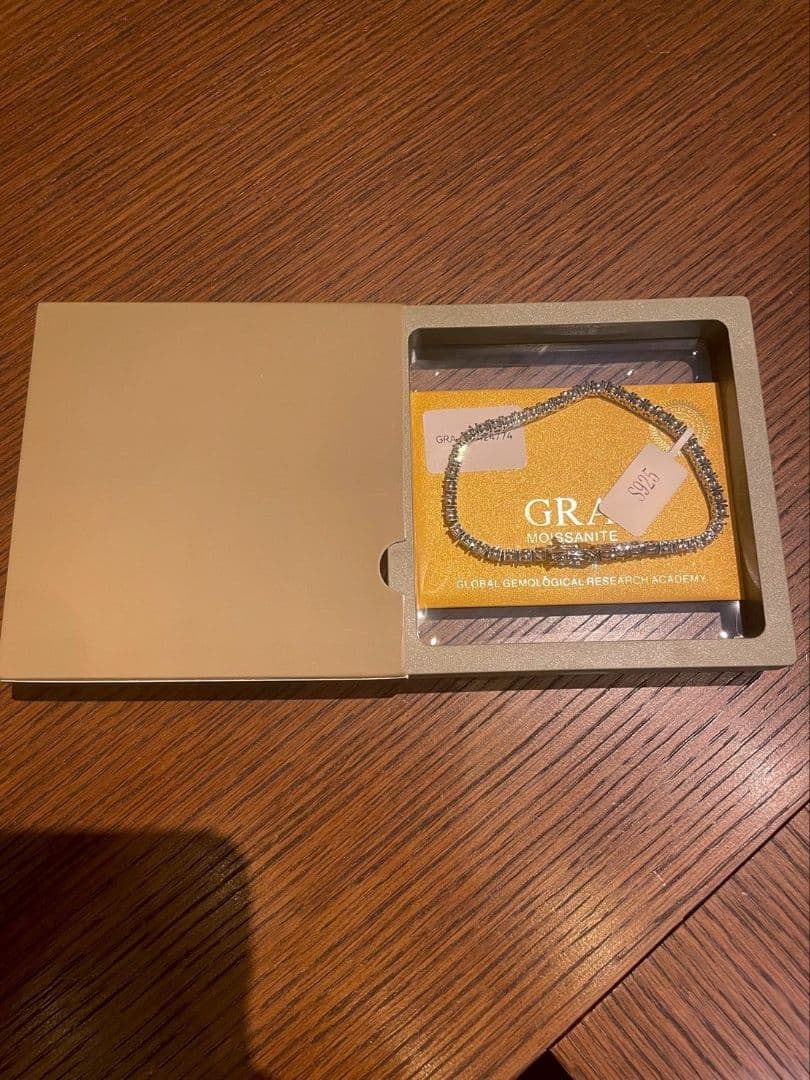 【限定品・証明付】モアサナイト×S925 テニスチェーンブレスレット