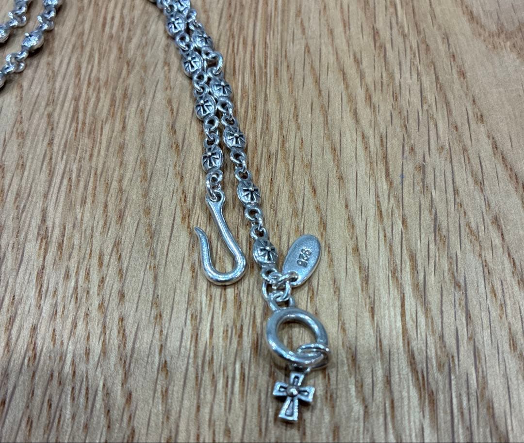 ジャスティンデイビス シルバー925 ヘビークロスチェーン【50cm】