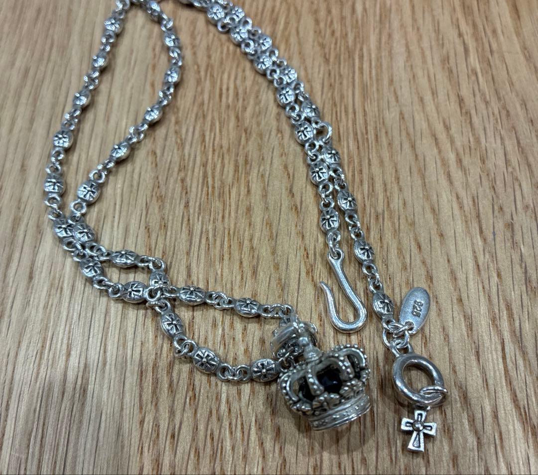 ジャスティンデイビス シルバー925 ヘビークロスチェーン【50cm】