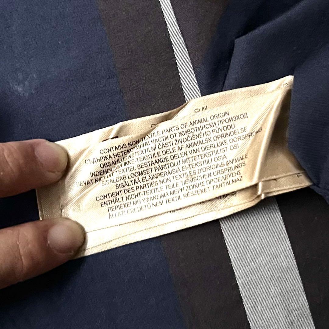 バーバリーロンドンイングランド メガチェック 長袖シャツ ブルー 青 大きめ