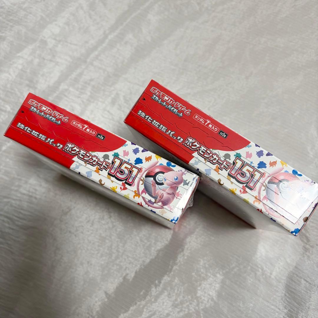 【 2box 】ポケモンカード151 BOX シュリンク切り込みあり