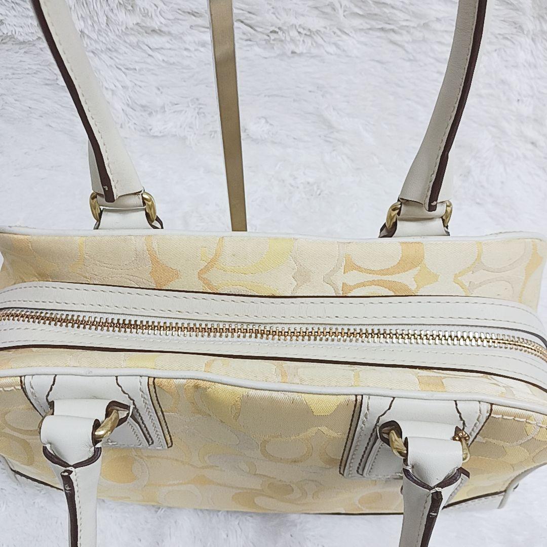 COACH ハンドバッグ ポーチ ケース3点セット シグネチャー イエロー