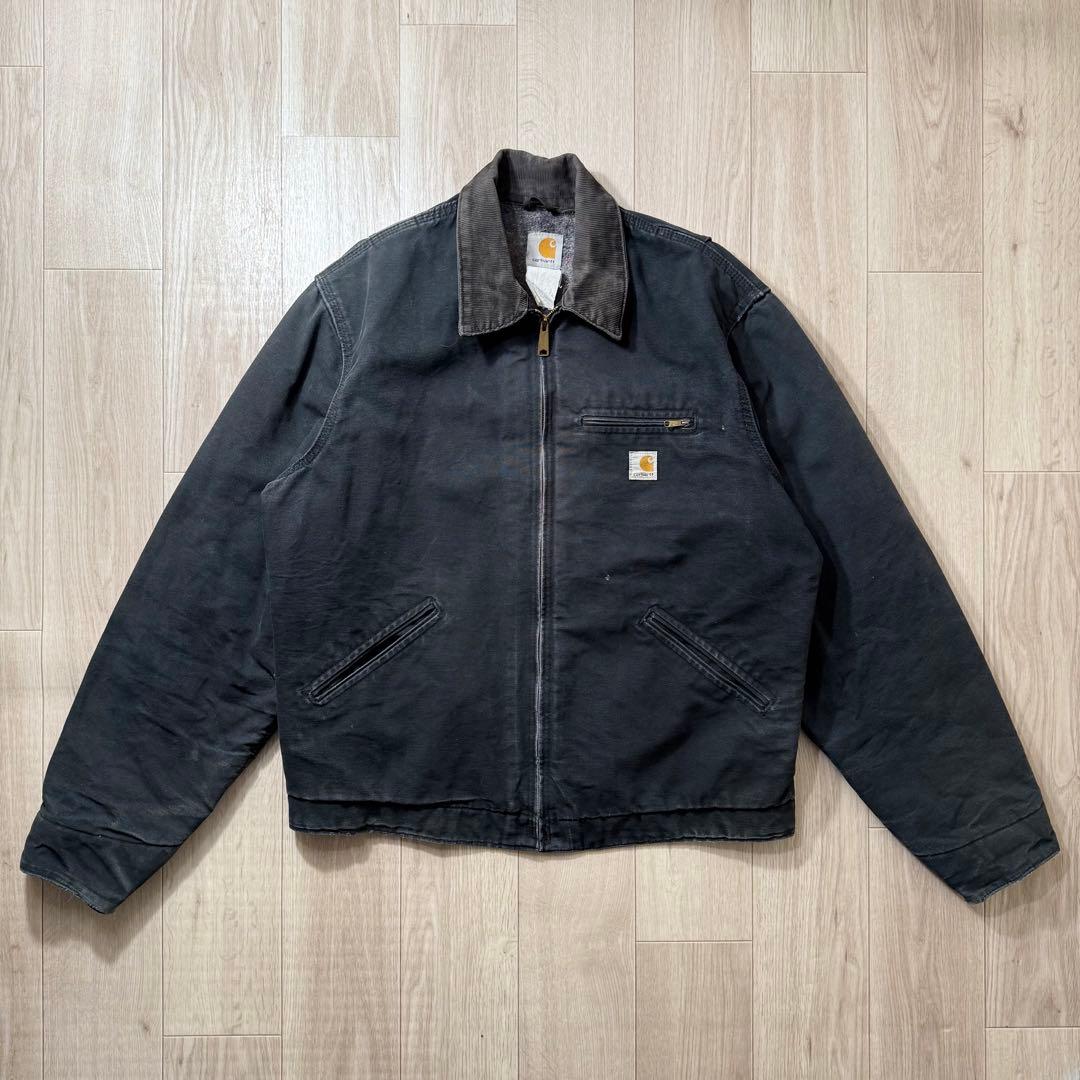 Carhartt デトロイトジャケット 44tall 黒 ブラック J01BLK