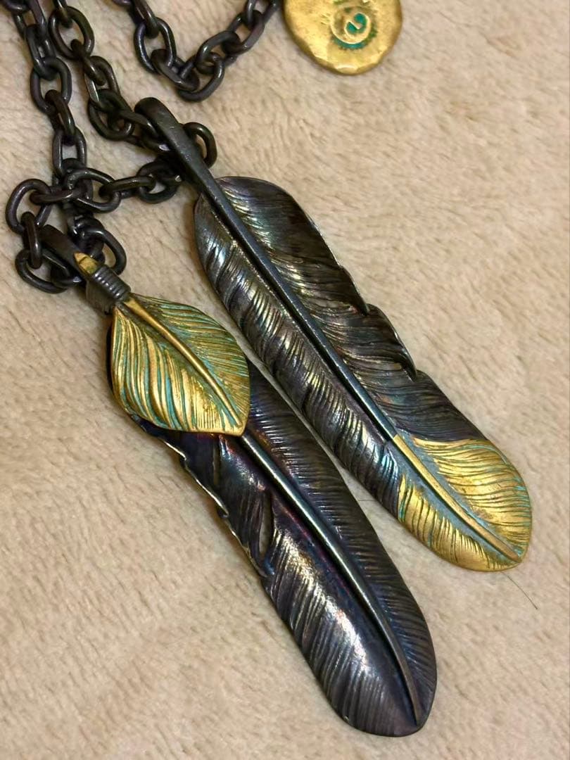 メンズ　ゴローズテイストネックレス　シルバーネックレス