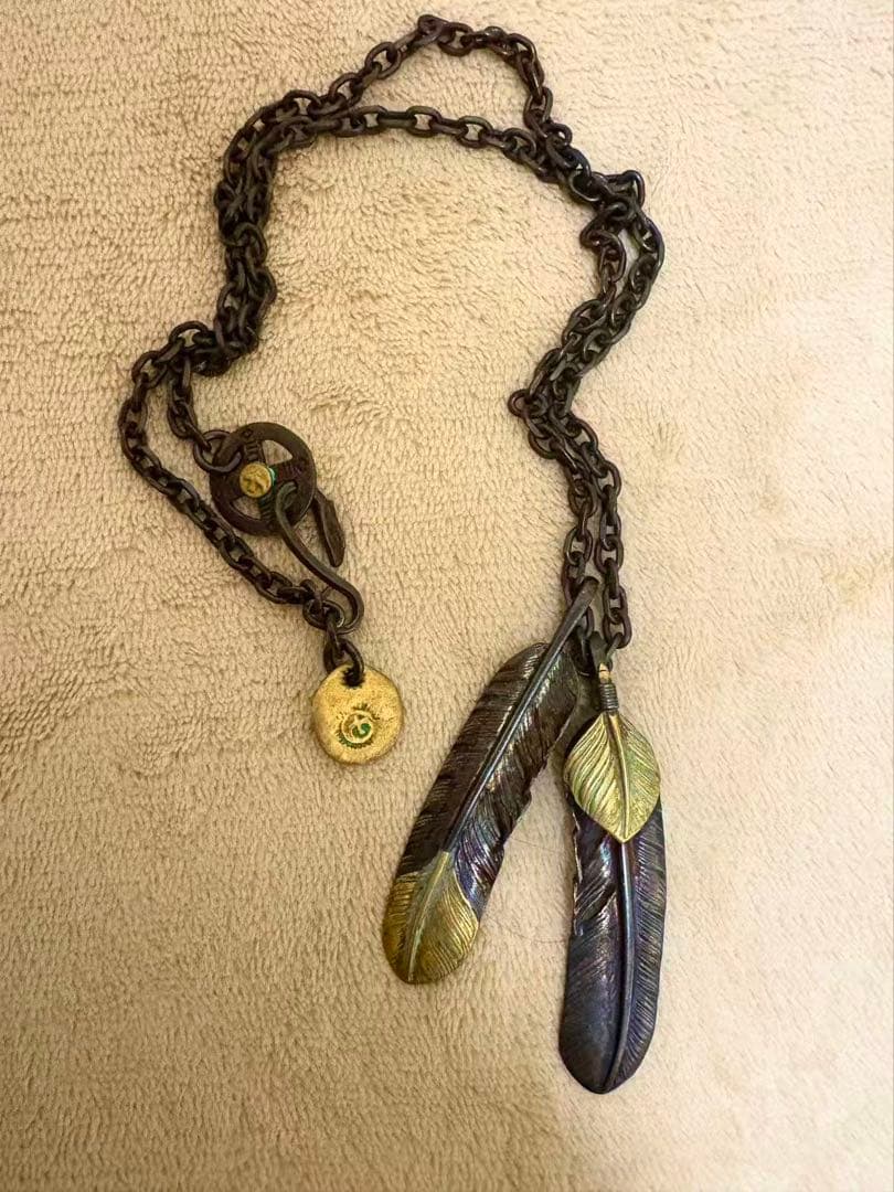 メンズ　ゴローズテイストネックレス　シルバーネックレス