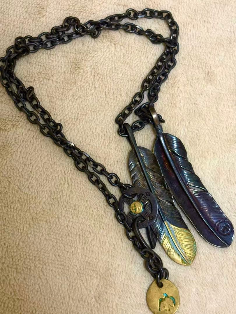 メンズ　ゴローズテイストネックレス　シルバーネックレス