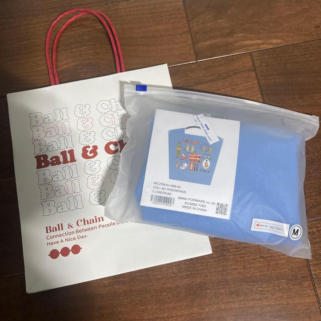 【新品・正規品】 ボール＆チェーンChacott ロンドン刺繍エコバッグMサイズ