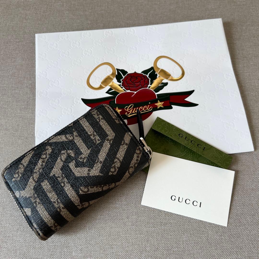 GUCCI グッチ GGカレイド ケース ブラック 【中古】