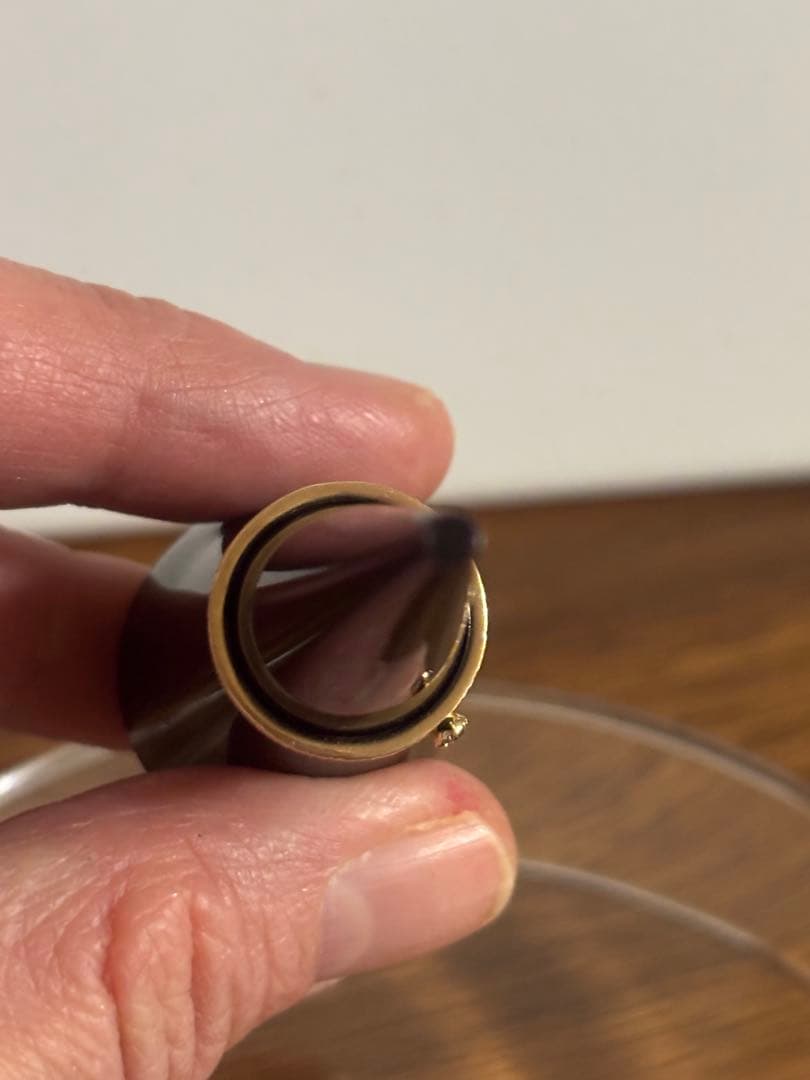 agete10Kゴールドリング、サイズ3