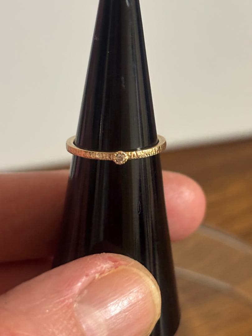 agete10Kゴールドリング、サイズ3