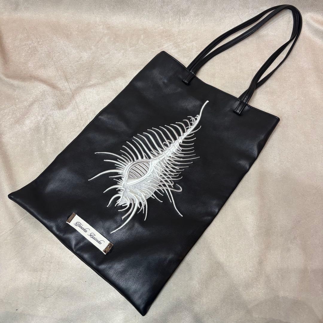 Tanaka Daisuke アッキガイ レザーバッグ トートバッグ ブラック