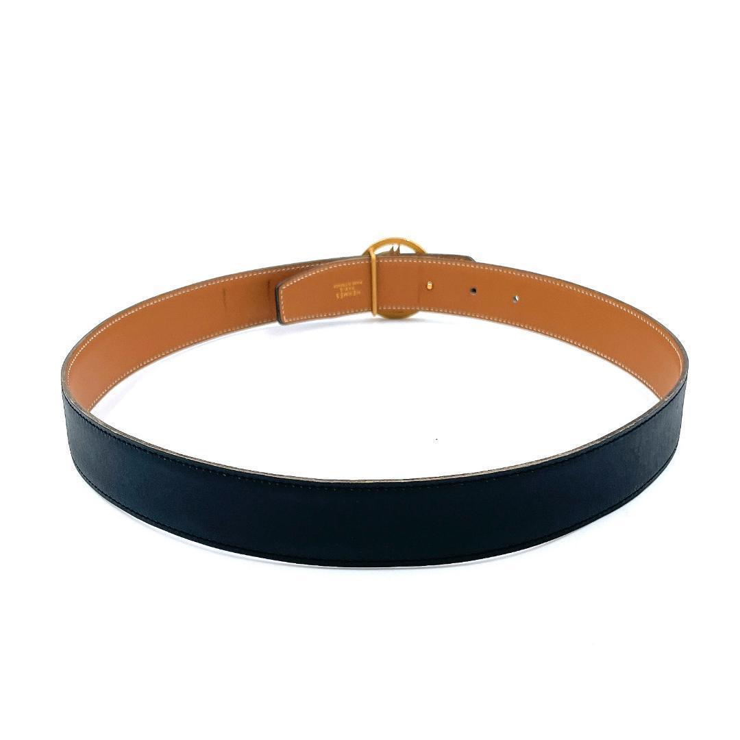 ✨️美品✨️ エルメス シュヴァル 馬 ホースバックル ベルト レディース 黒