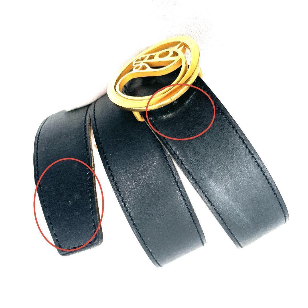 ✨️美品✨️ エルメス シュヴァル 馬 ホースバックル ベルト レディース 黒