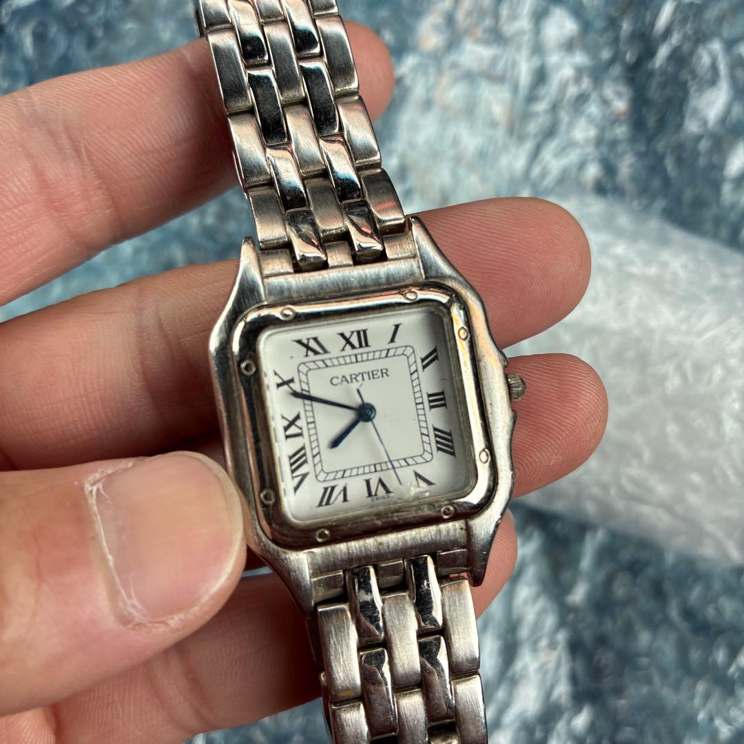 【ayana】 Cartier クォーツ時計 シルバー　アンティーク