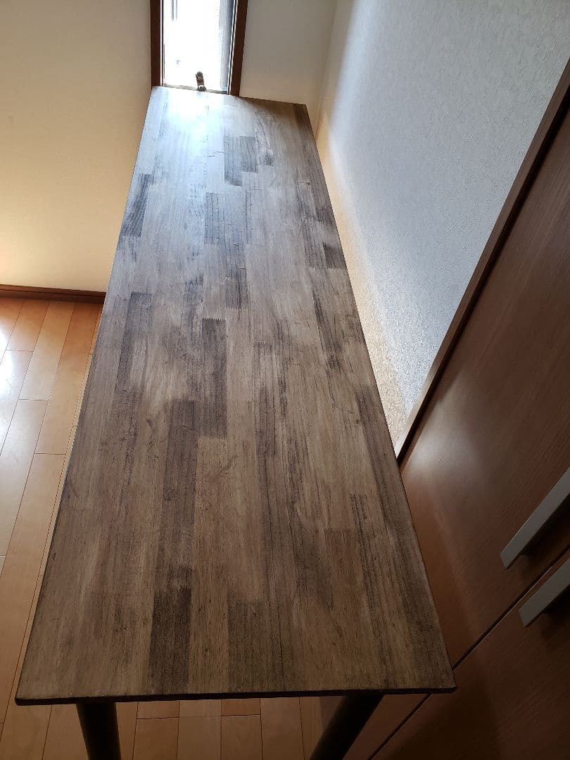 【PINK LEMONADEさん】×45　木製脚カウンターテーブル2脚