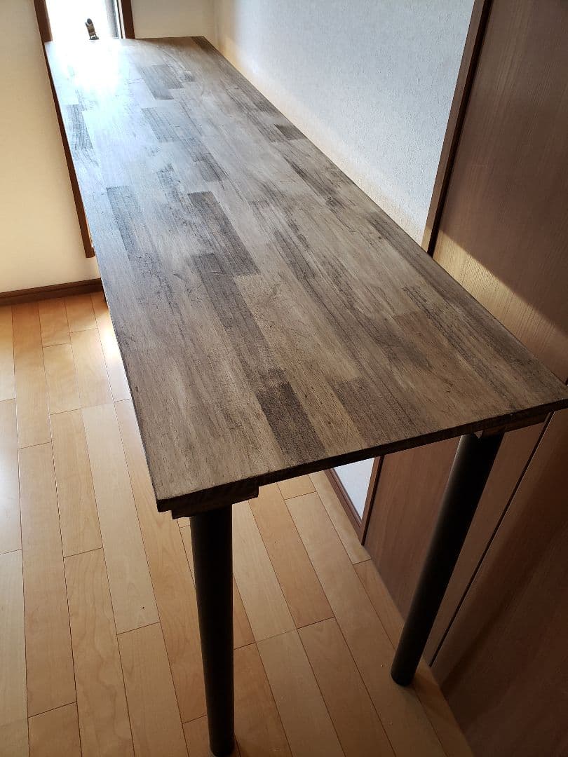 【PINK LEMONADEさん】×45　木製脚カウンターテーブル2脚