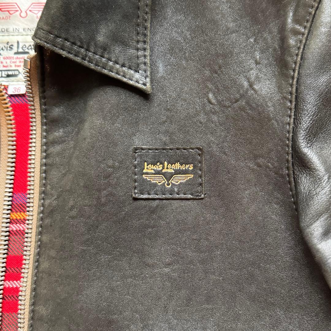 ルイスレザー コルセア タイトフィット シープスキン 36