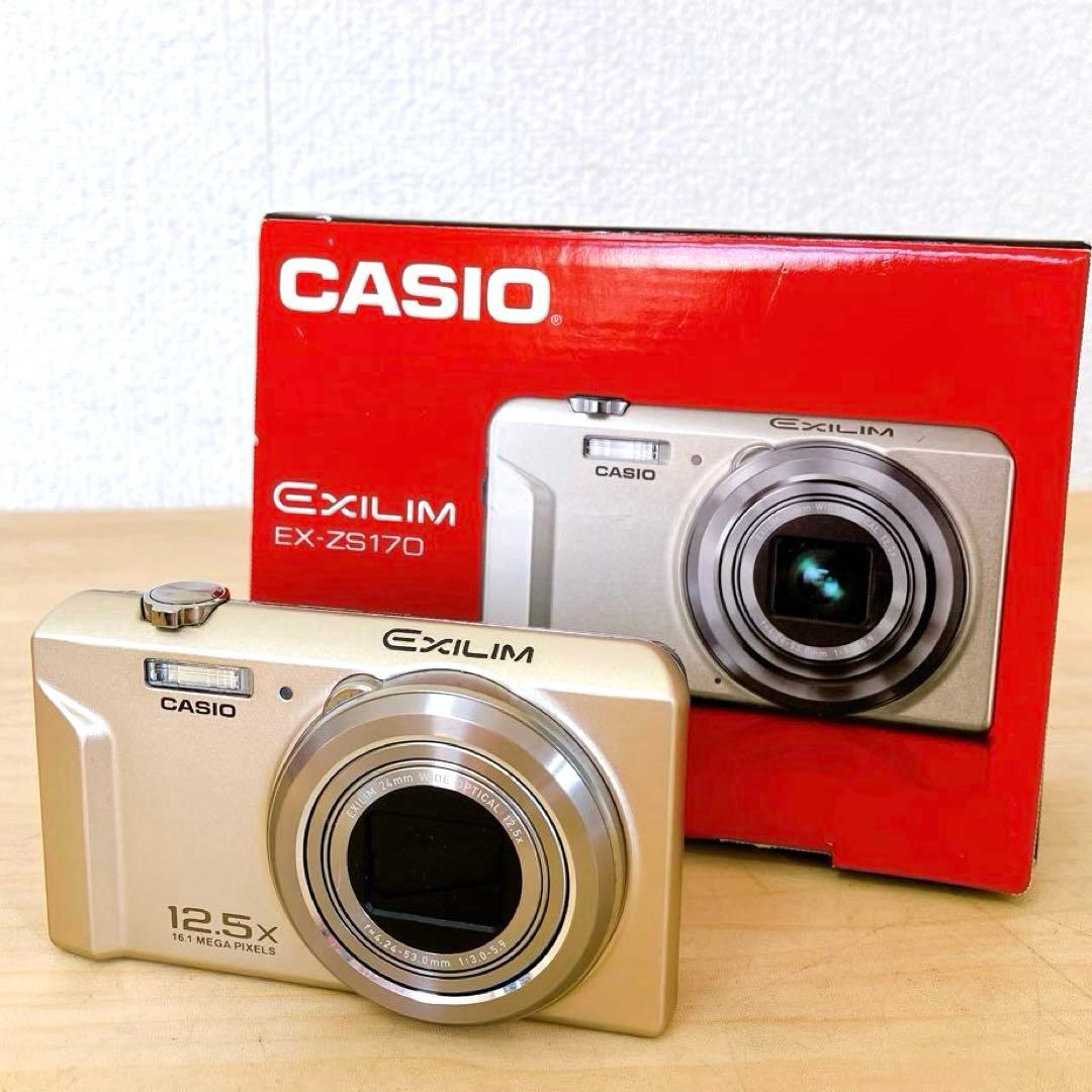 CASIO EXILIM EX-ZS170 コンデジ 動作確認済 SDカード付属