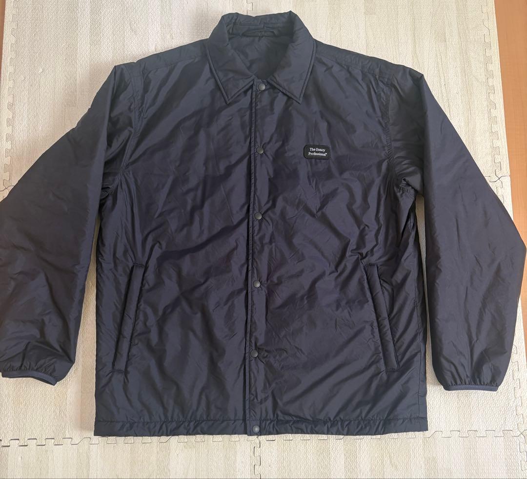 ENNOY PADDED NYLON COACH JACKET 紺M 25AW