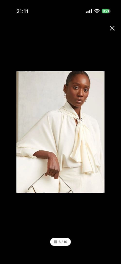 Max Mara[レオニダ] ピュア シルク ブラウス　38サイズ　未使用品