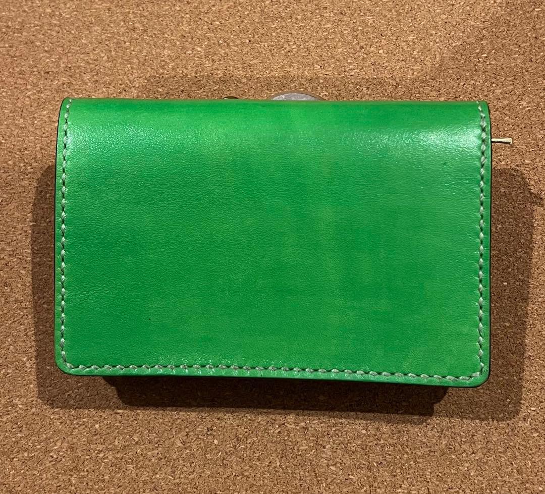 ミドルトラッカーウォレット 黄緑✖️黒 NEWスタッズデザイン