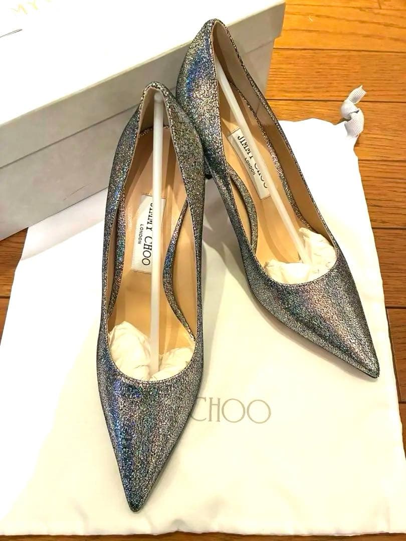 JIMMY CHOO グリッター　パンプス　新品‼️