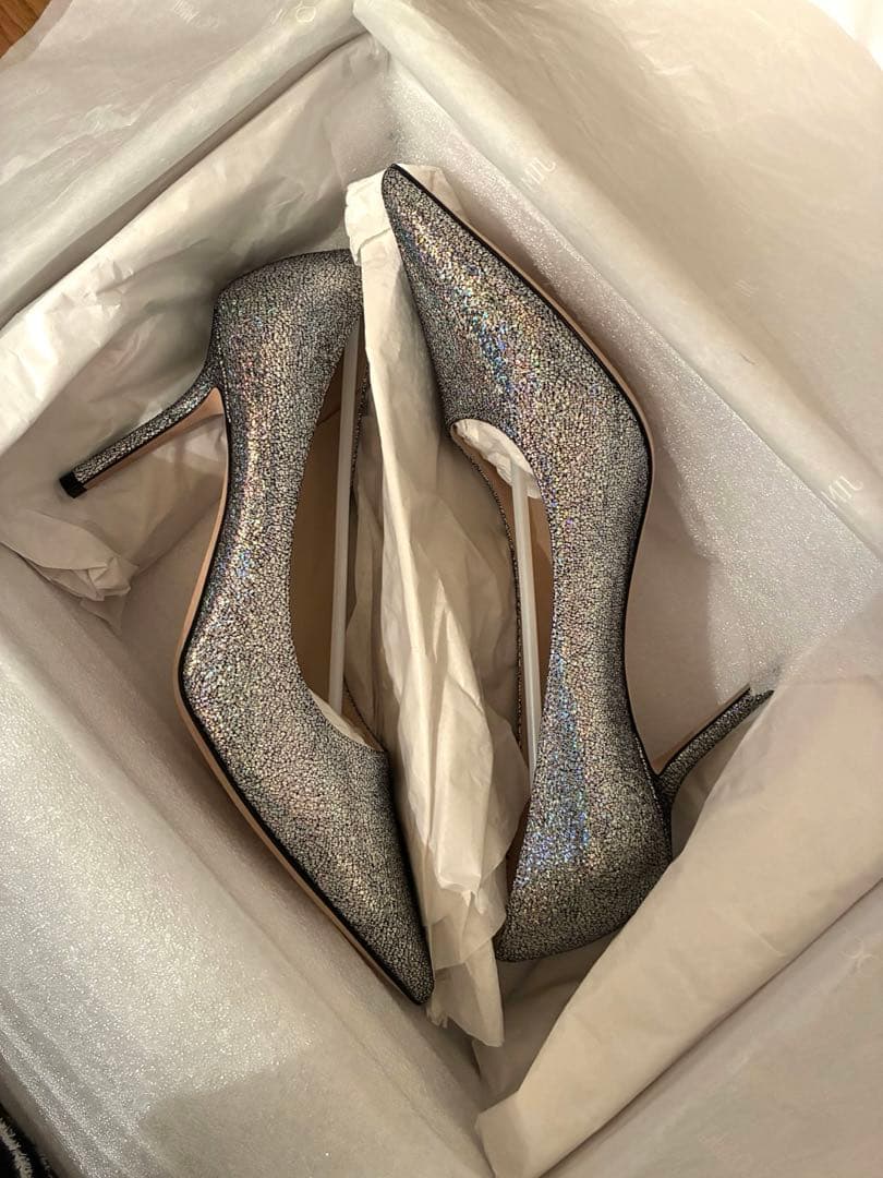 JIMMY CHOO グリッター　パンプス　新品‼️
