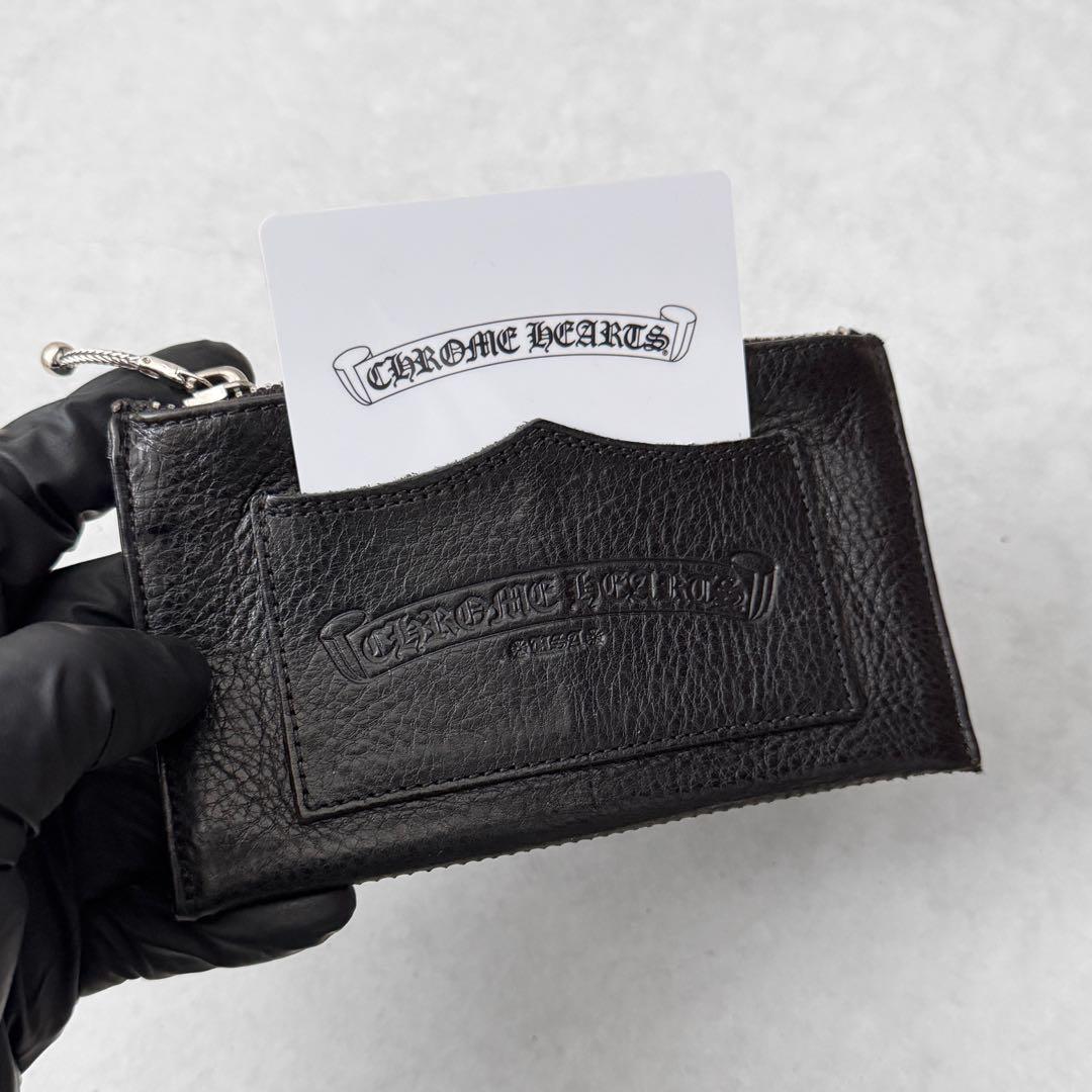 クロムハーツ パース ブラック カード入れ ケース レザー 小銭入れ