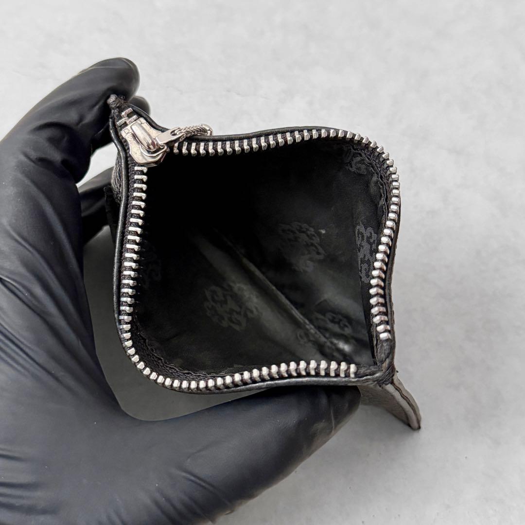 クロムハーツ パース ブラック カード入れ ケース レザー 小銭入れ