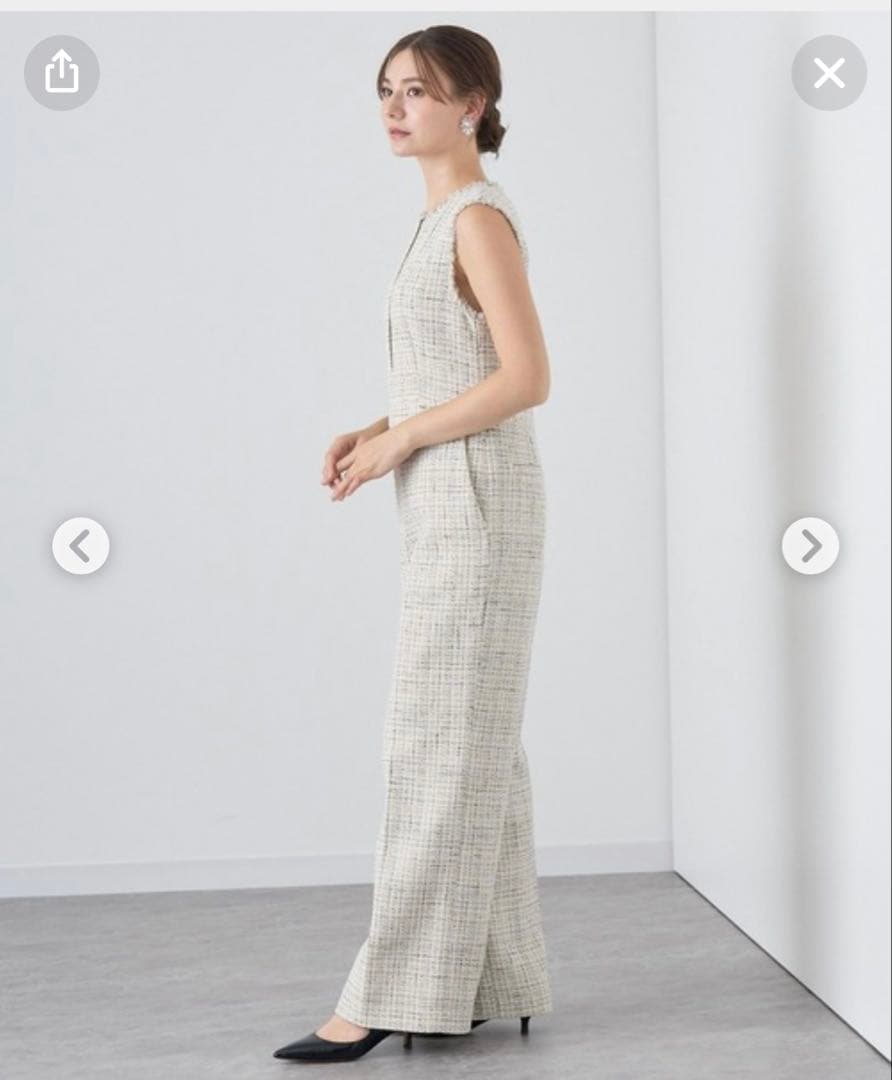 ★12/25まで★【ANAYI】ツイードジャンプスーツ・パンツスーツ（36）