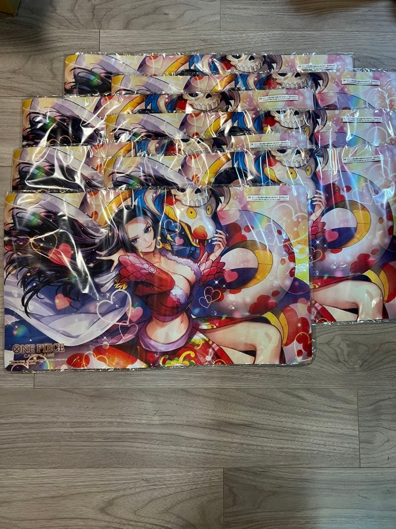 ワンピースカードゲーム 2周年 ボア・ハンコック プレイマット　7点セット