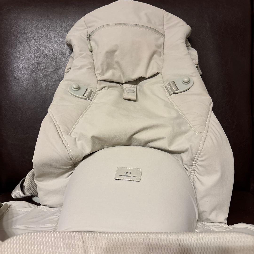 グリーンレーベルリラクシング　抱っこ紐 フード付き