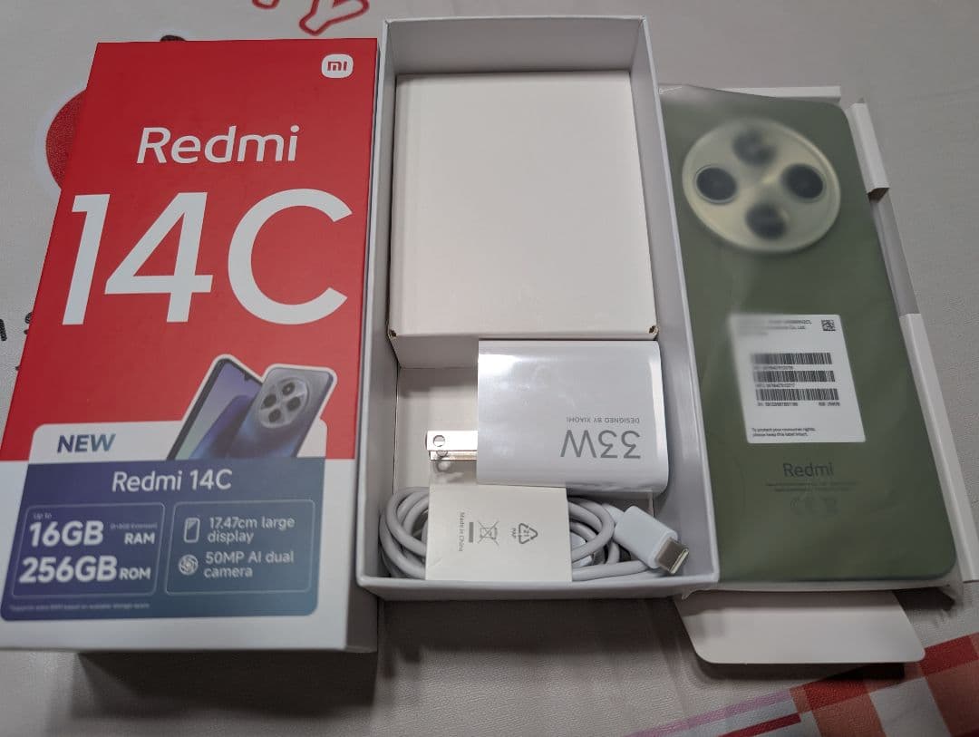 Xiaomi Redmi 14C 16GB/256GB 開封済み 付属品完備