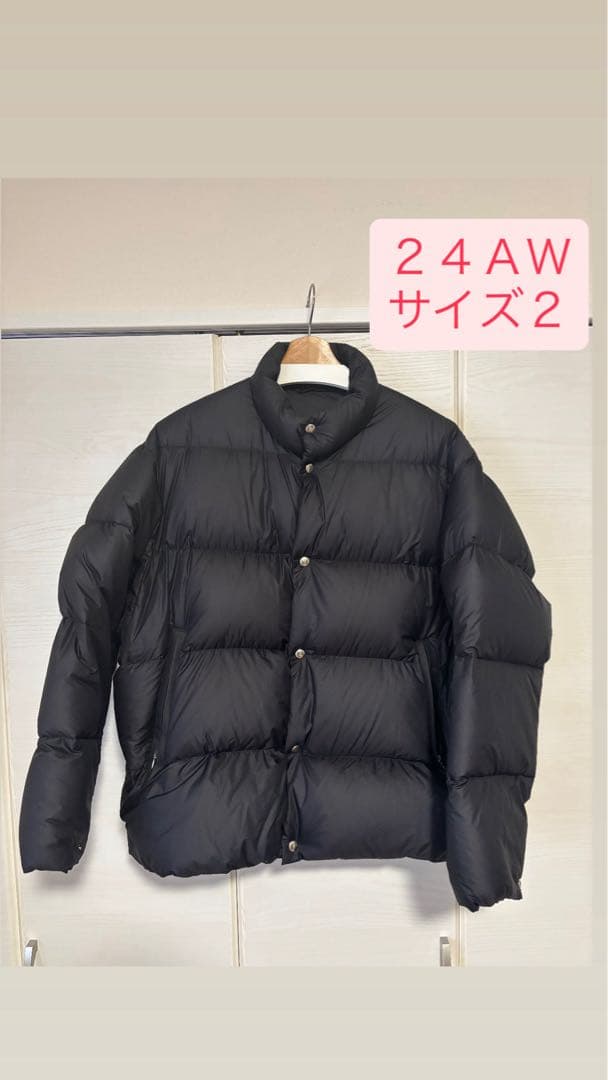COMOLI 24AW ナイロンダウンジャケット　サイズ2 /ブラック