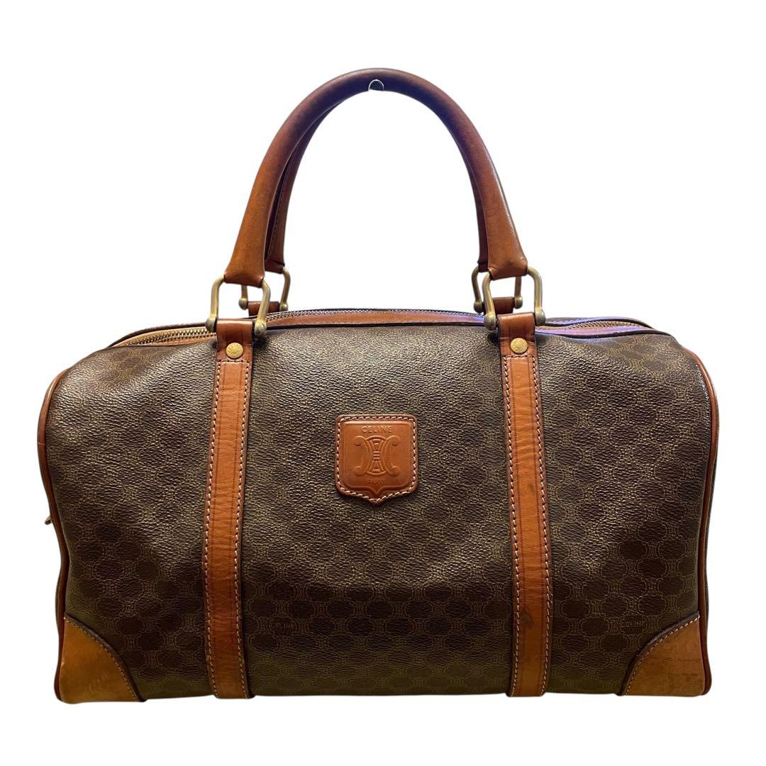 CELINE セリーヌ ボストンバッグ マカダム柄
