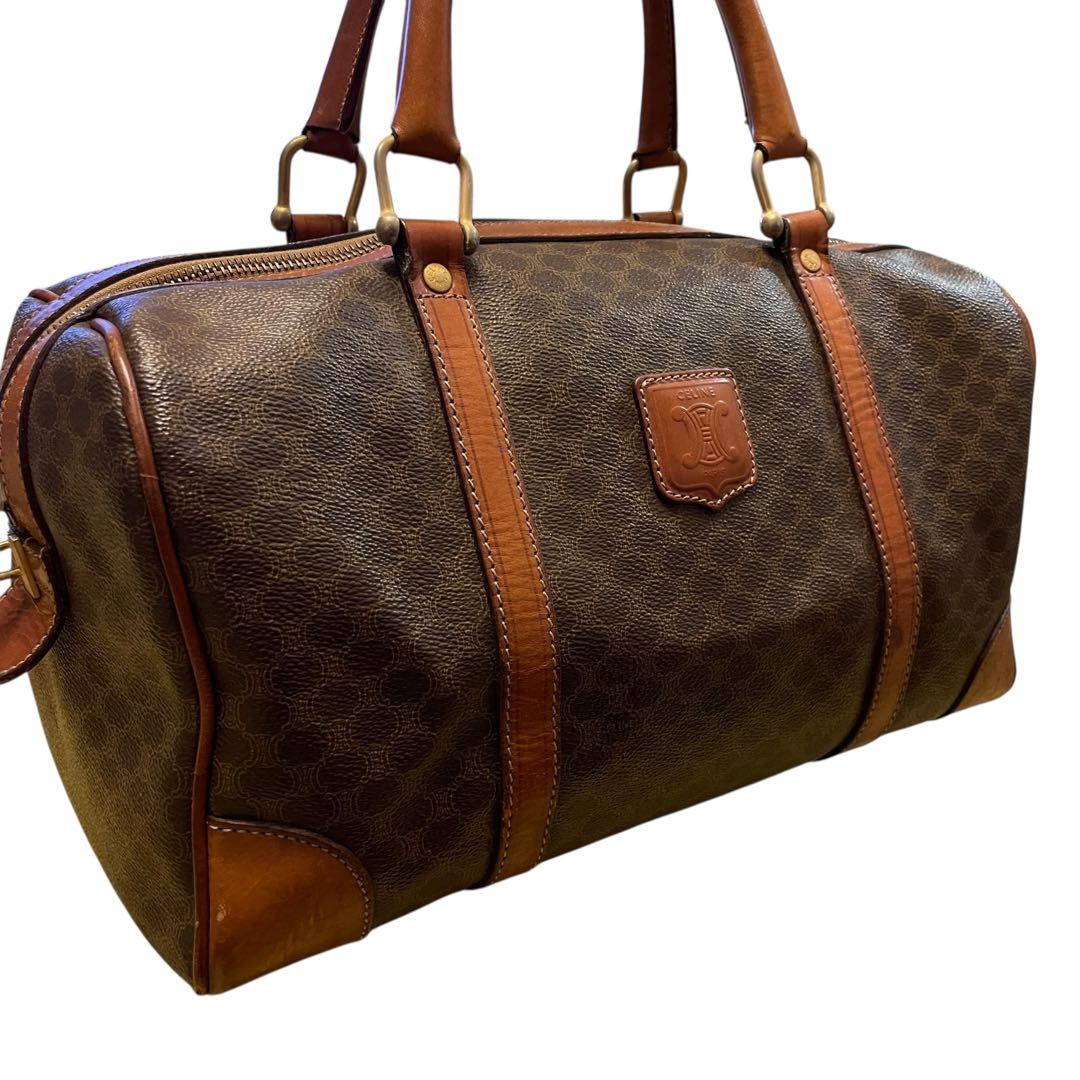 CELINE セリーヌ ボストンバッグ マカダム柄