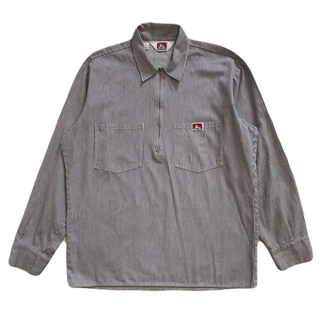 トップス BEN DAVIS 1990s USA Hickory L/S Shirts M