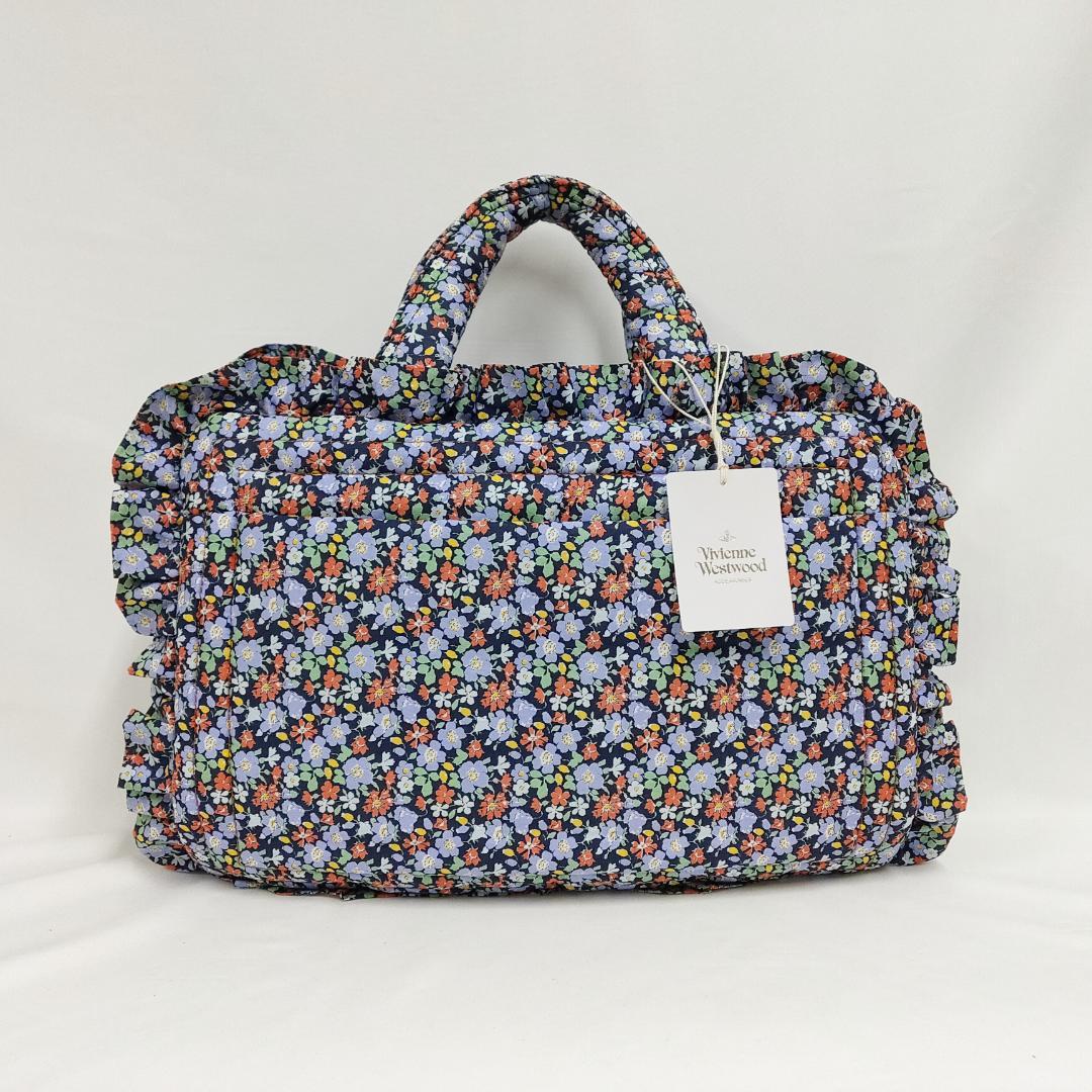○★新品 未使用 ヴィヴィアンウエストウッド フリルアイダーダウンボストンバッグ