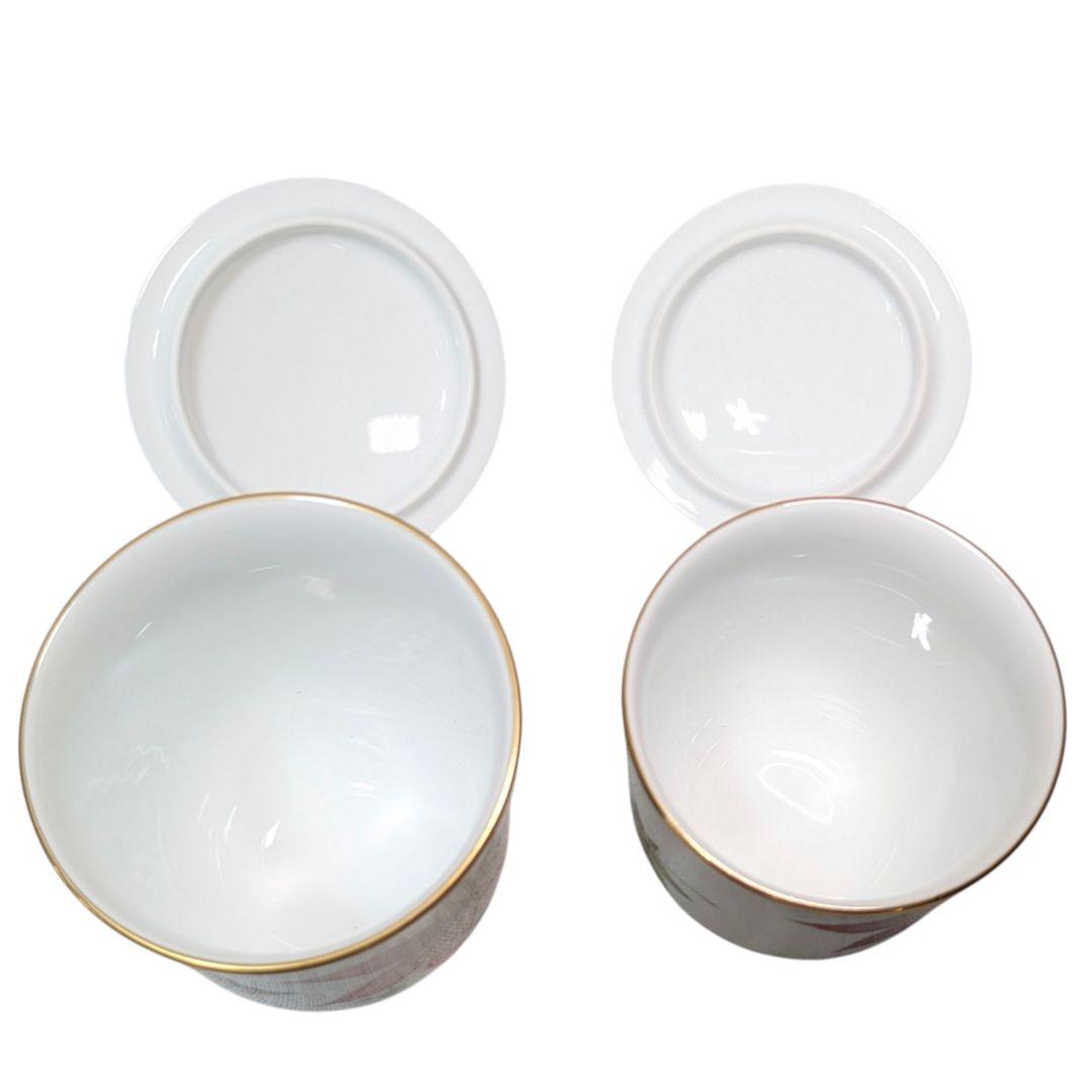 ふたりの食卓に彩りを添える、乃りたけの蓋付き夫婦湯呑・茶碗揃え。