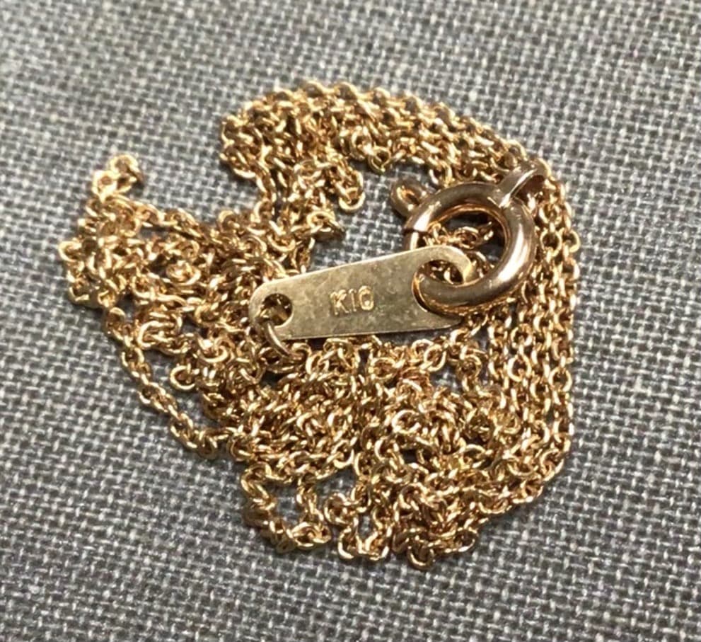 ヴィンテージ　10K ネックレスチェーン　45cm 10金　刻印有り