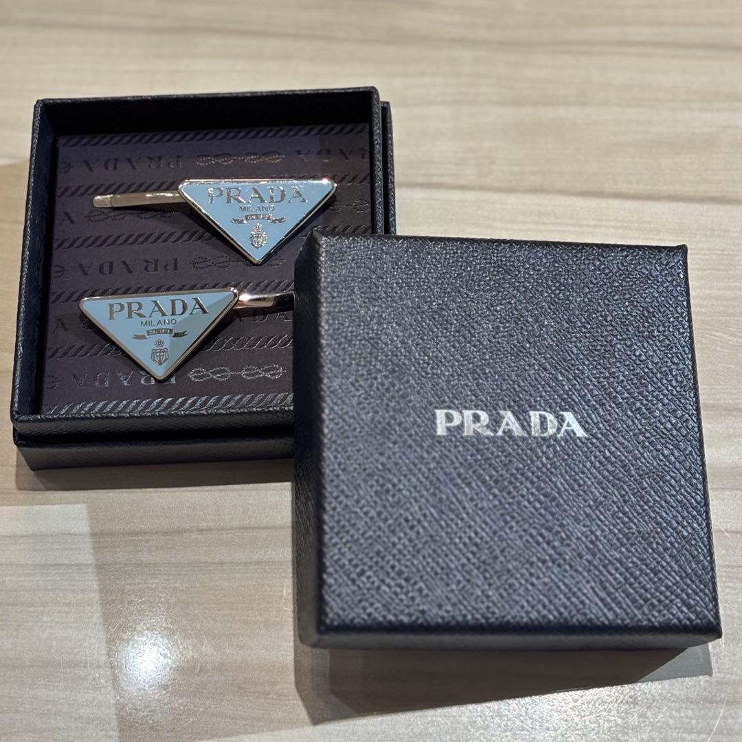 【PRADA ヘアピン】　箱付き