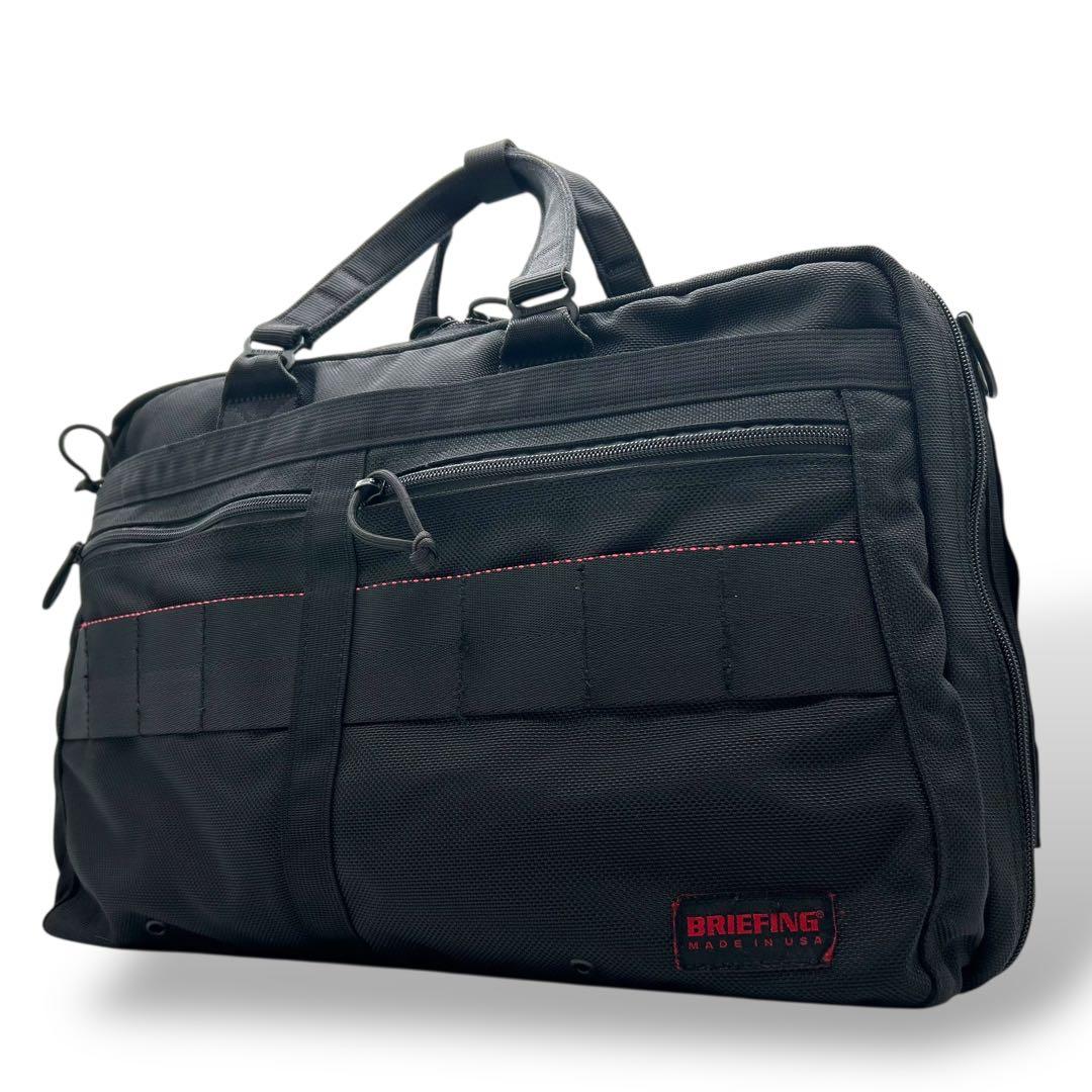 【美品】ブリーフィング 3way バックパック C3ライナー ブラック A4収納