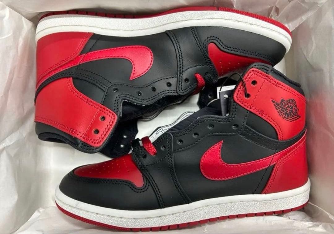 靴 NIKE AIR JORDAN 1 HIGH 85 BRED 25.5cm