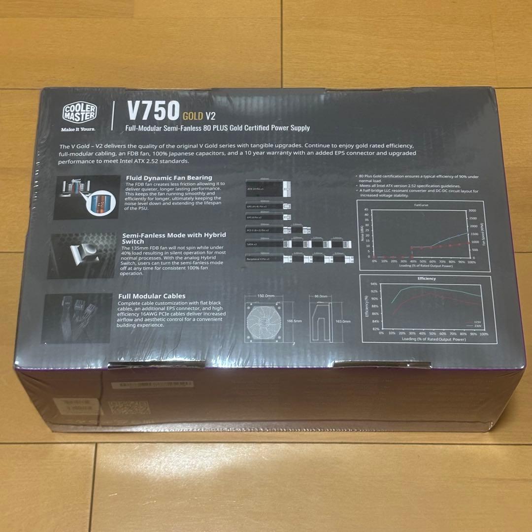 【未開封】Cooler Master V750 GOLD V2