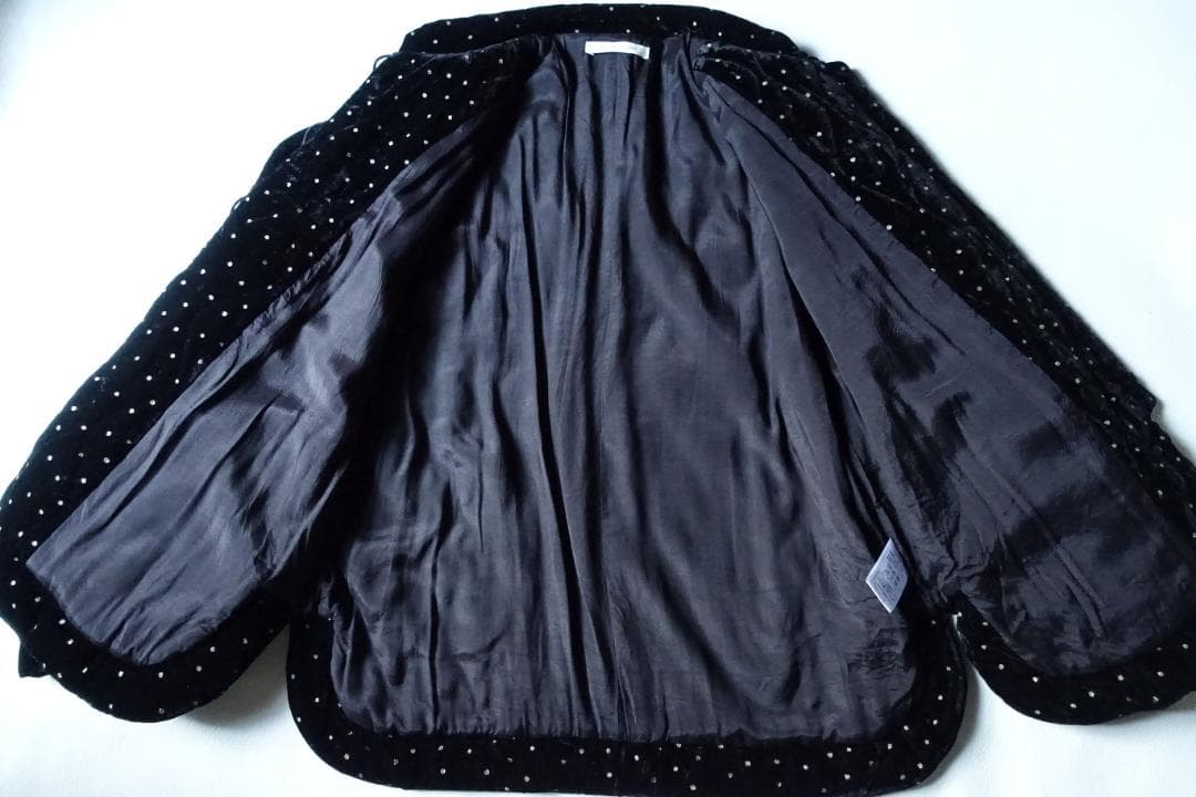 2025 ne Quittez pas☆ベルベットグリッタープリントジャケットF