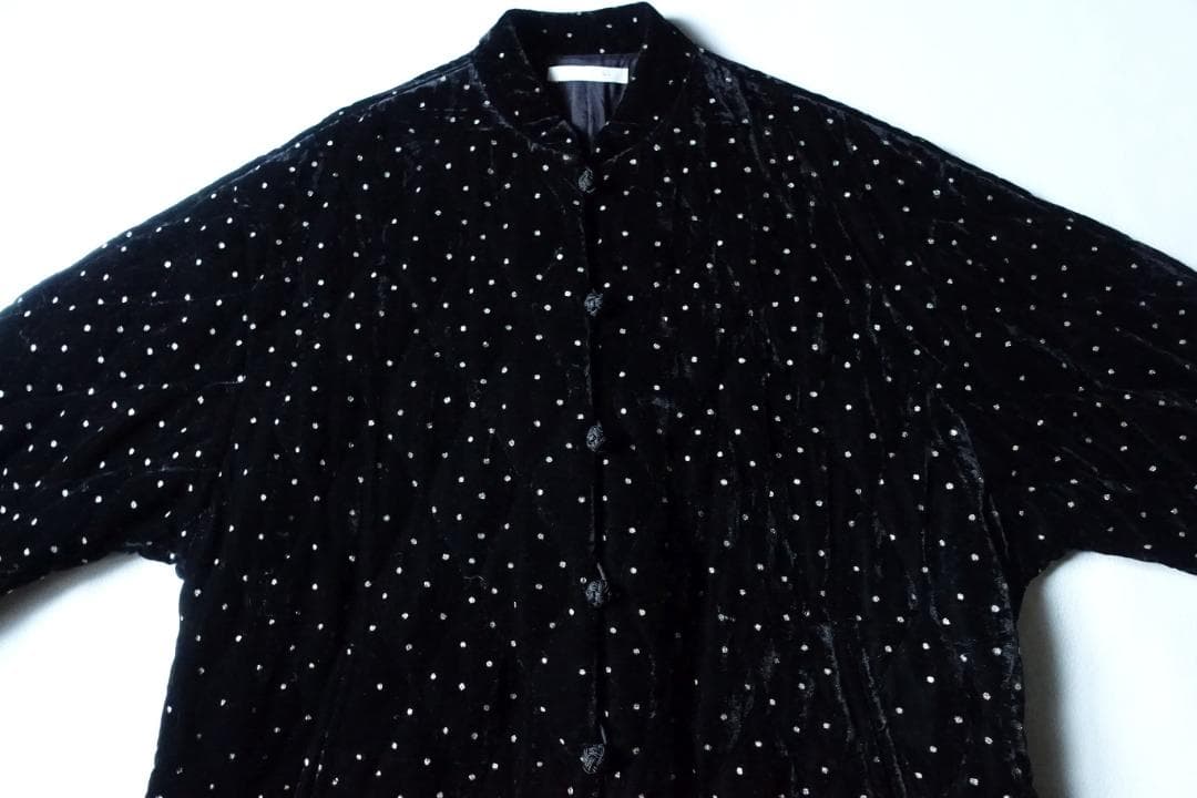 2025 ne Quittez pas☆ベルベットグリッタープリントジャケットF