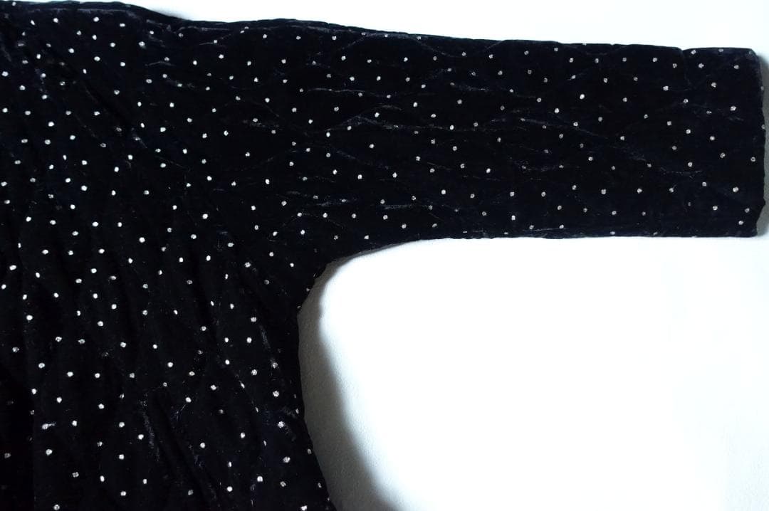 2025 ne Quittez pas☆ベルベットグリッタープリントジャケットF