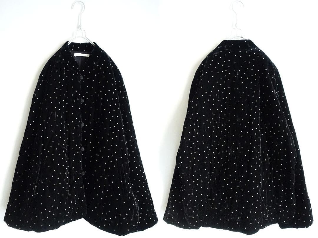 2025 ne Quittez pas☆ベルベットグリッタープリントジャケットF